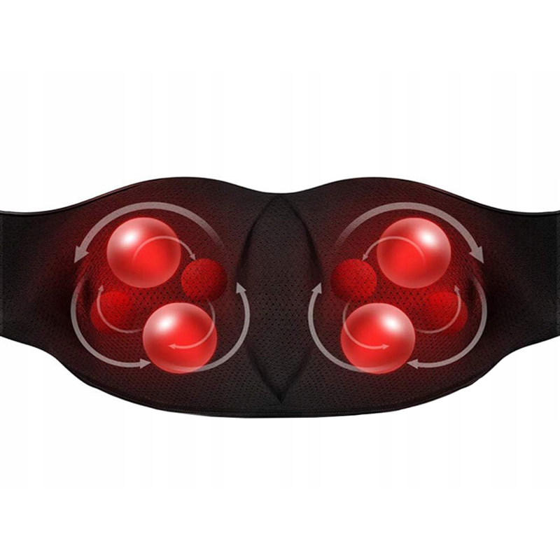 Masážny prístroj na krk, ramená a chrbát s hudbou