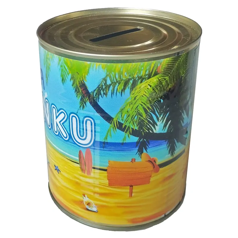 Pokladnička-konzerva Šetrím na dovolenku 12cm