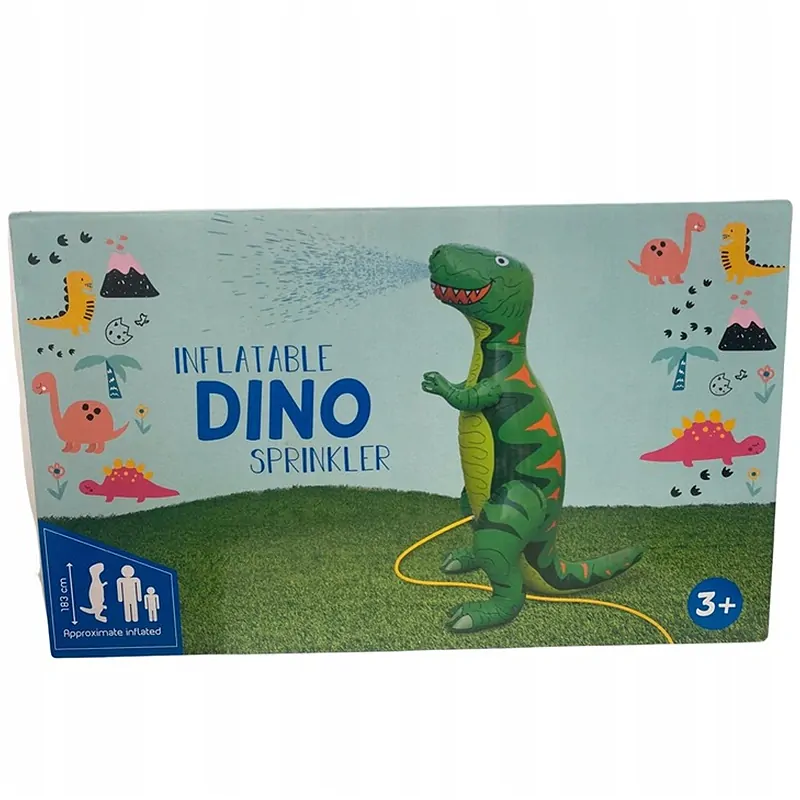 Dinosaurus - Záhradná nafukovacia fontána s rozprašovačom XXL 183 cm
