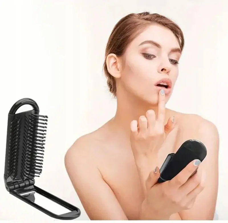 Kefa na vlasy skladacia so zrkadielkom