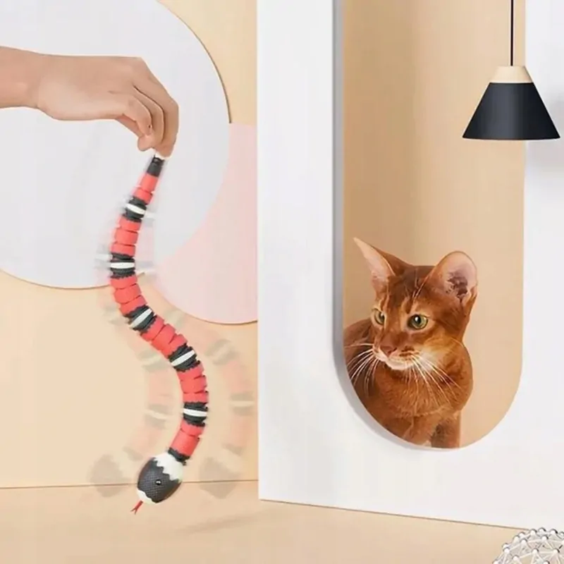 Nuxie Hračka pre mačku pohyblivý had USB