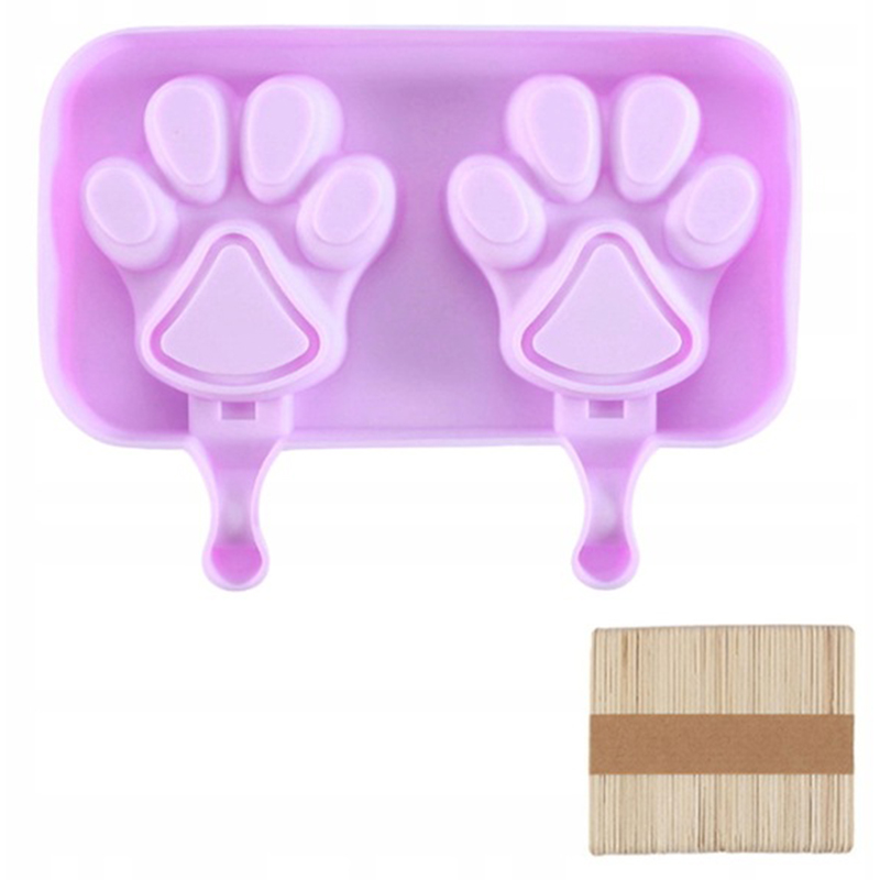 Silikónová forma na nanuky s paličkami - Labka