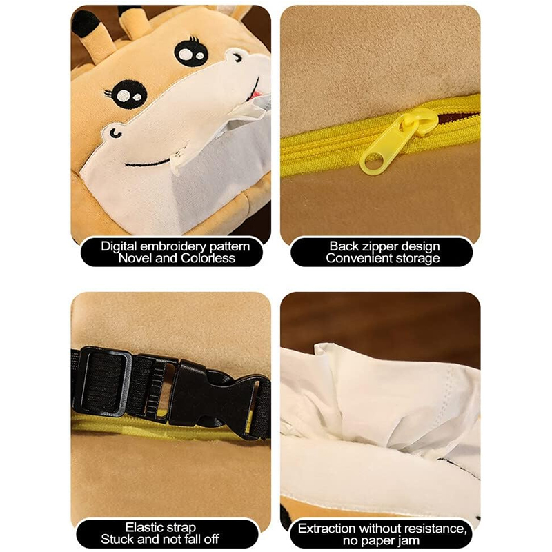 Plyšový box na vreckovky - Husky