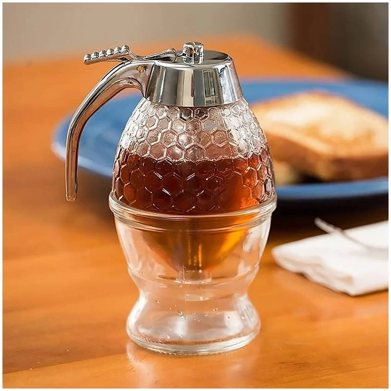 Dávkovač medu, šťavy a sirupu so stojanom 220 ml