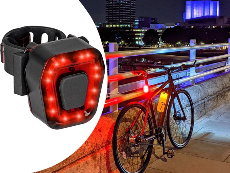Zadné 14LED svetlo na bicykel USB
