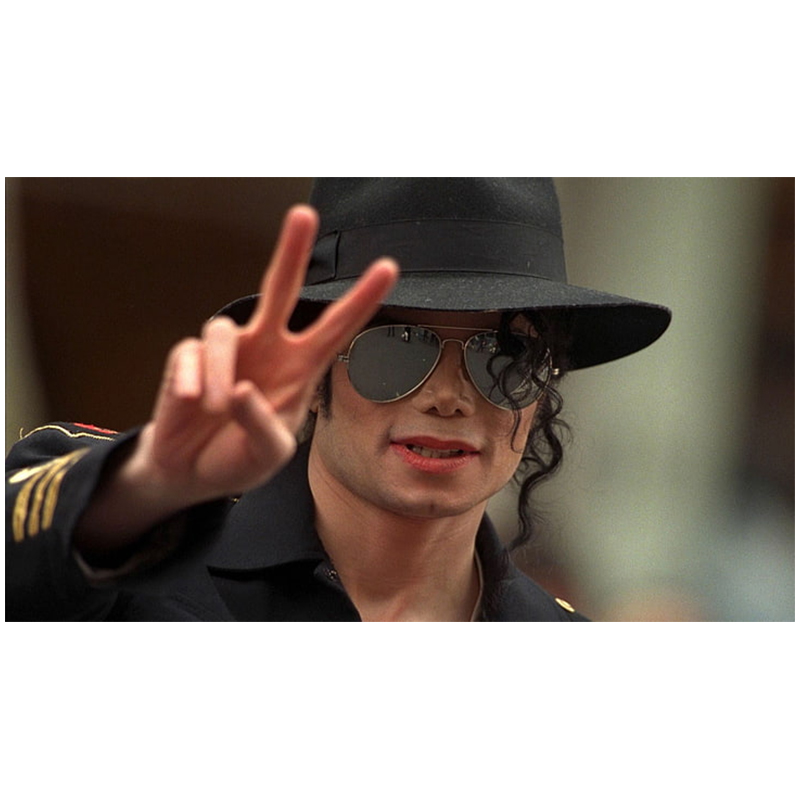 Michael Jackson - Slnečné okuliare 100% UVA & UVB protection čierne