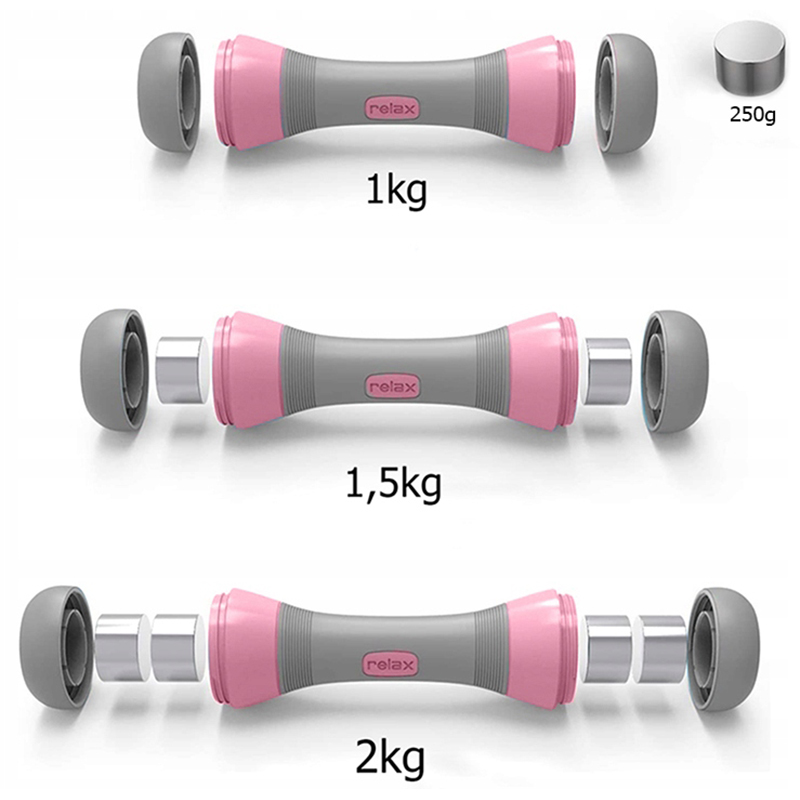 Súprava 2 činiek 2 x 4kg ružové