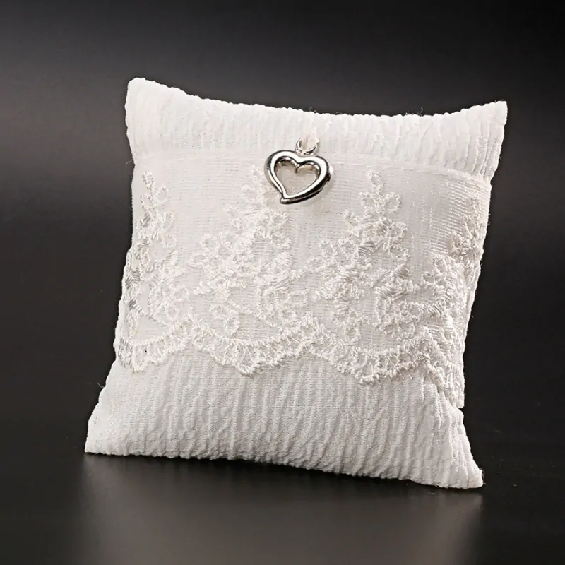 Čipkované vankúšiky na snubné prstene 10cm 2ks