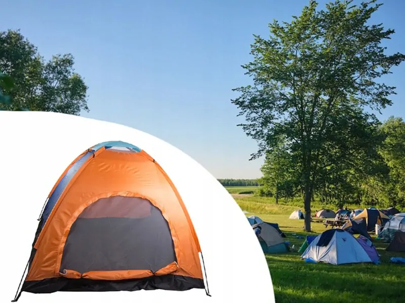 Turistický stan pre 2 osoby so sieťkou proti hmyzu 190x190cm