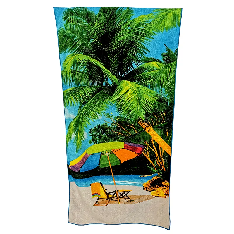 Slnečník na pláži - Plážová osuška 70x140 cm
