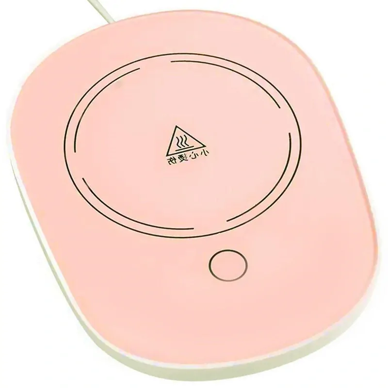 Elektrický ohrievač nápojov v hrnčeku ružový