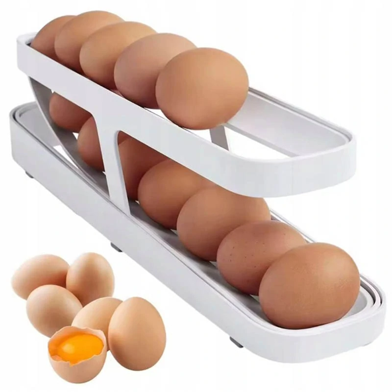 Stojan na vajíčka do chladničky biely