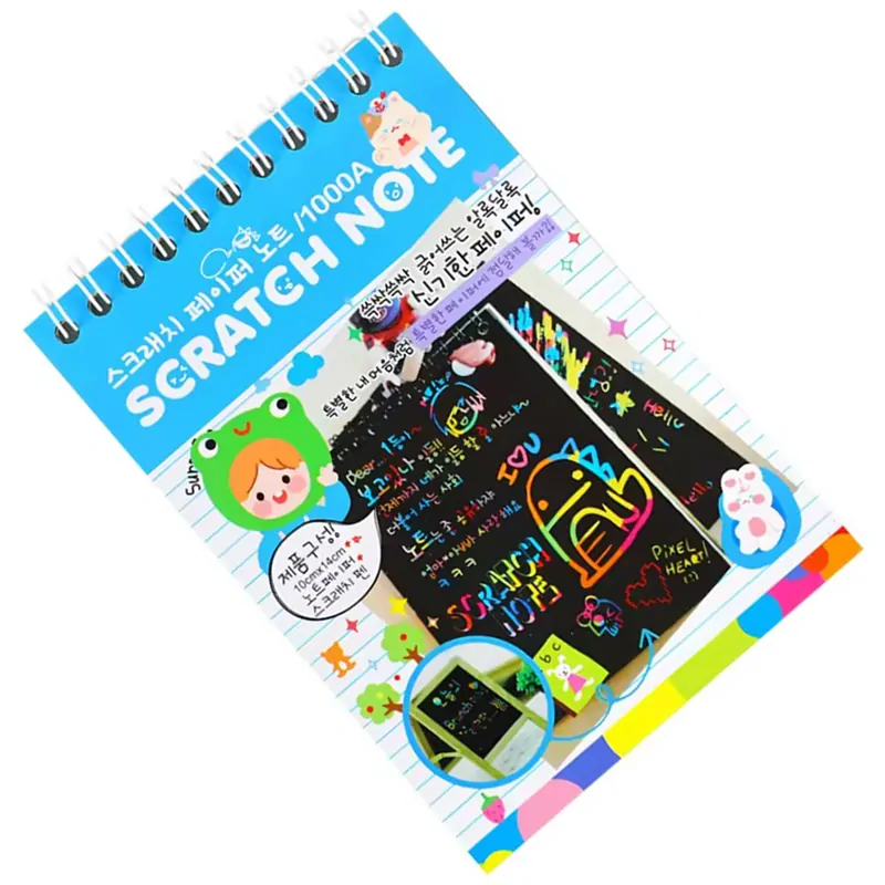 Blok so škrabacími obrázkami (10 kartičiek)