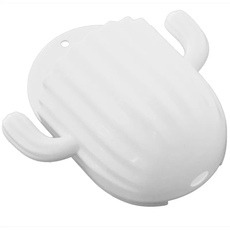 Samolepiaci nástenný držiak na kefky a kozmetické štetce biely