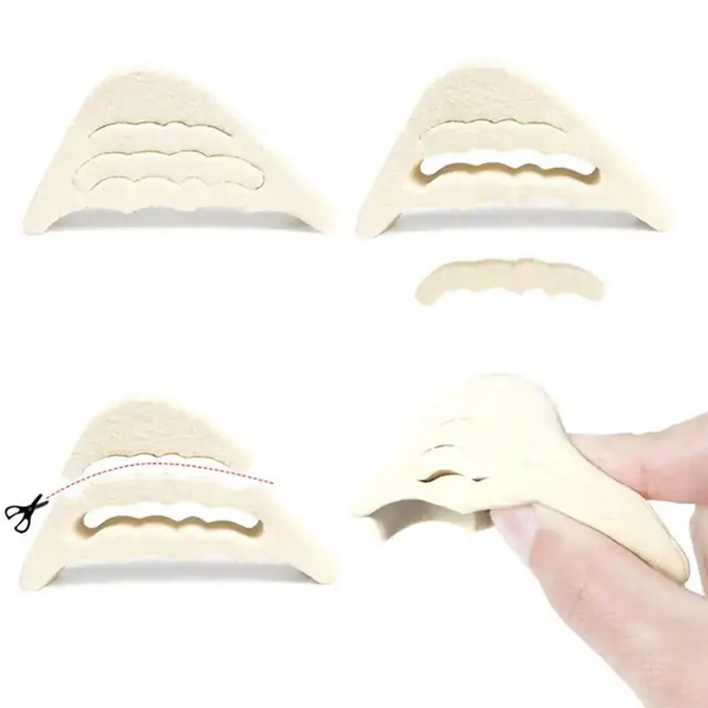 Vyplňujúce vložky do topánok na vysokom opätku biele