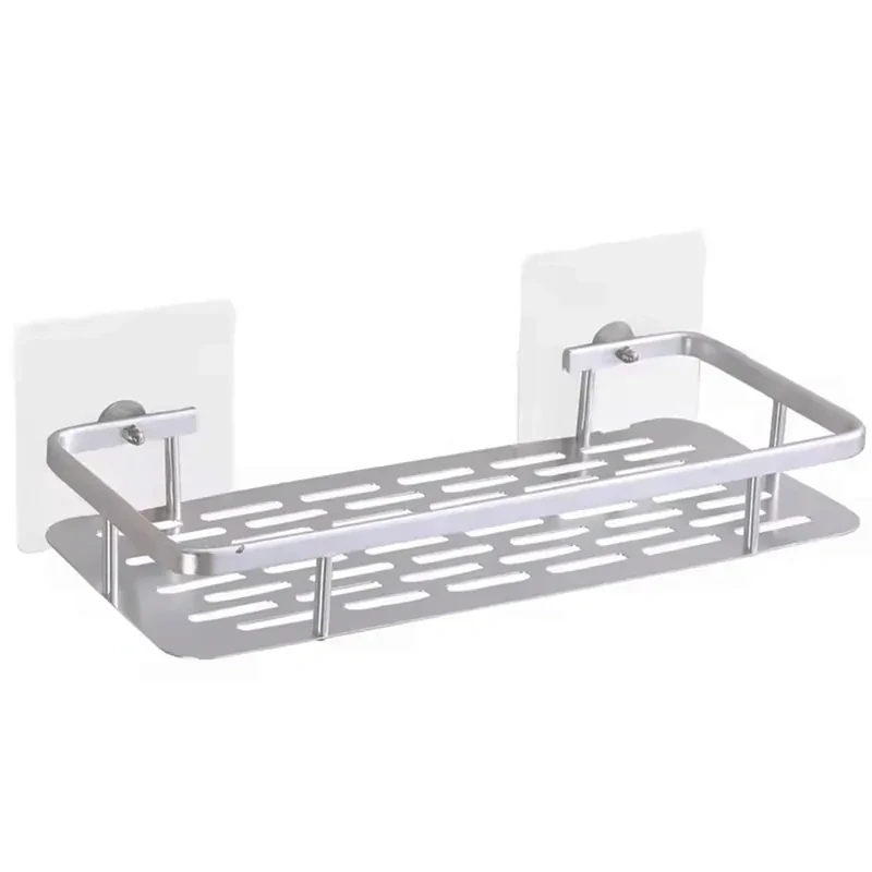 Kúpeľňové police do sprchy 2ks 30x13cm strieborné