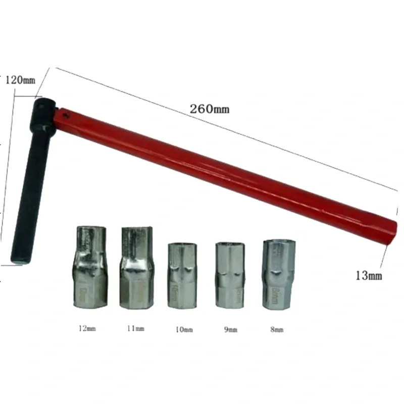 Montážny kľúč s kĺbom na batérie (4 hlavice 8-12mm)