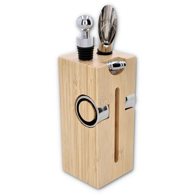 Sada na víno drevená 6-dielna