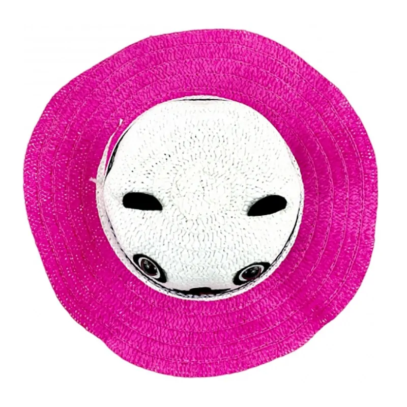 Panda - Detský slamenný klobúk 