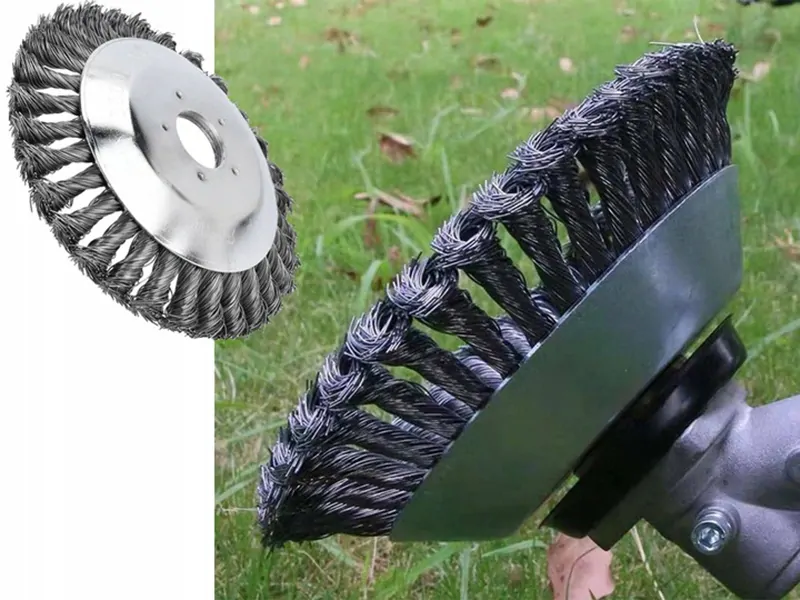 Drôtená oceľová kefa na krovinorez 200mm