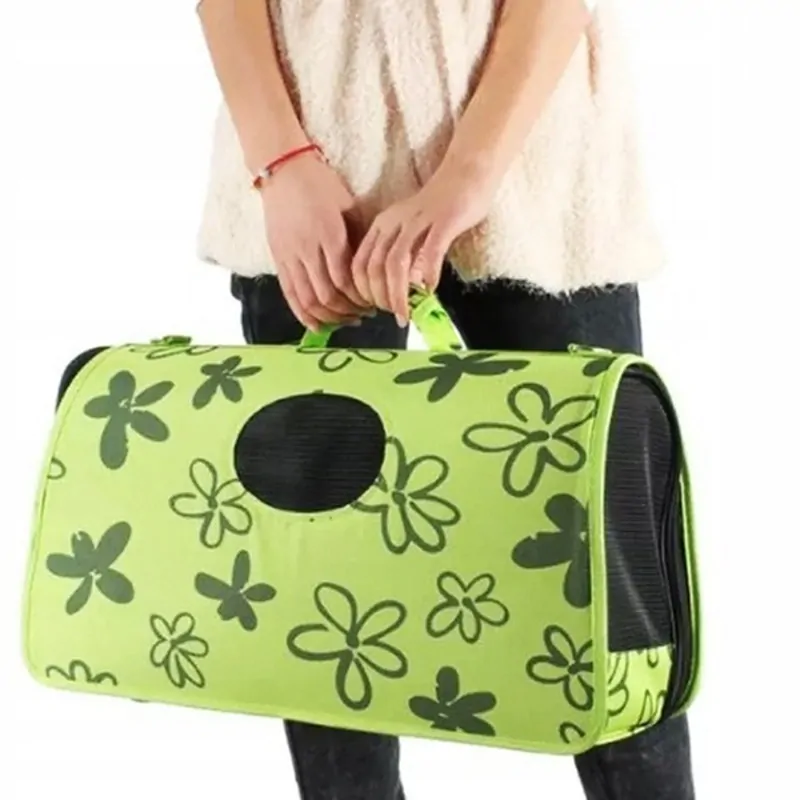 Transportná taška pre zviera XL zelená labky