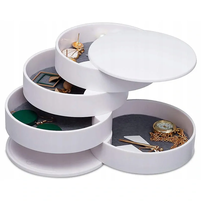 Organizér na bižutériu 10x10cm biely