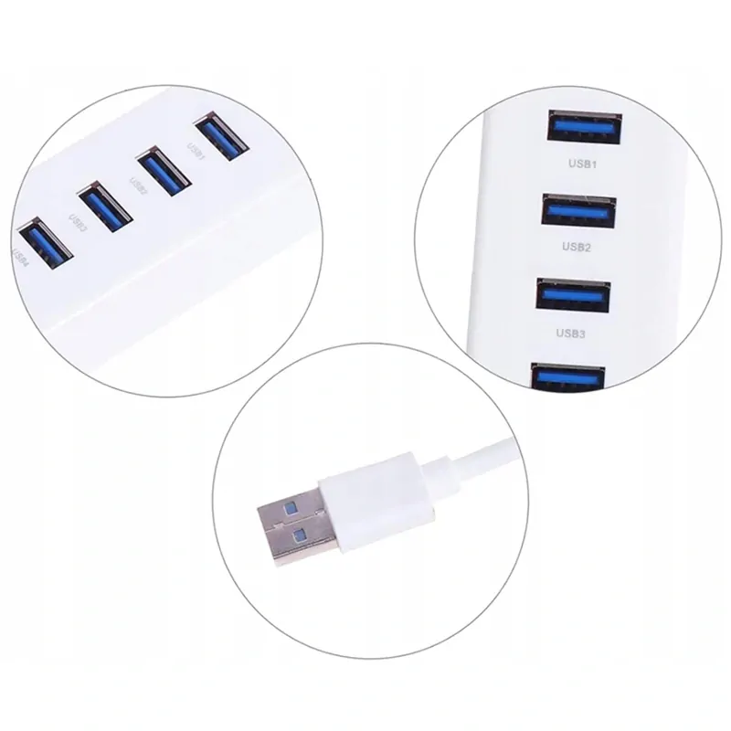 Hub 3.0 4xUSB biely