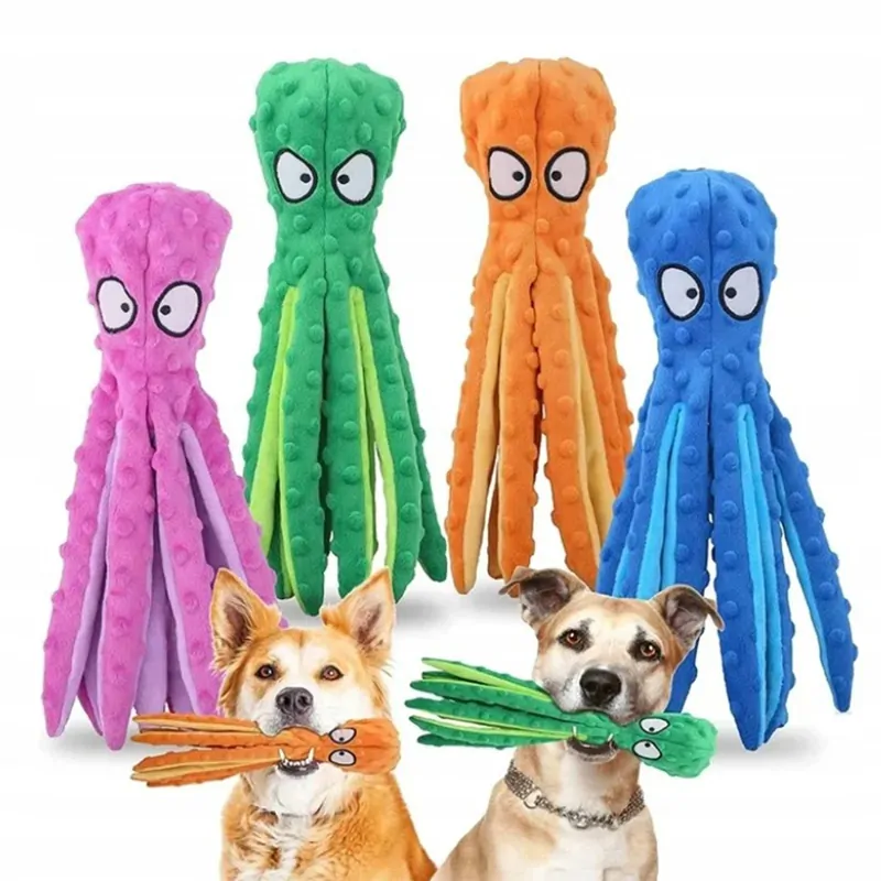 Plyšová hračka pre psa pískajúca Nuxie Chobotnica 32cm