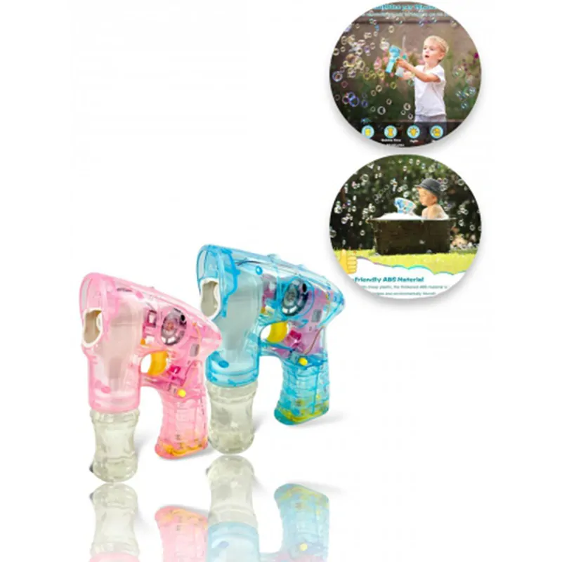 Pištoľ na tvorenie bublín + 2 náplne