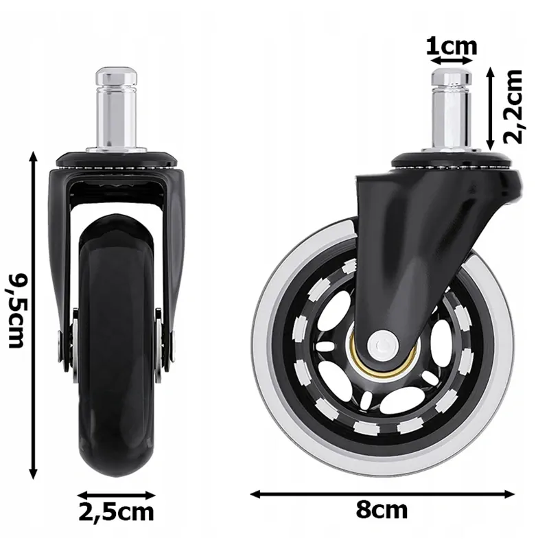 Silikónové koliesko pod nábytok 8cm 1ks