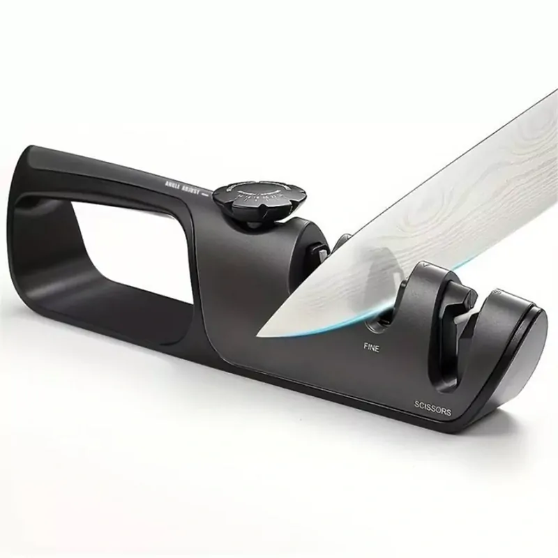 Trojfázová brúska na nože a nožnice s nastaviteľným uhlom brúsenia