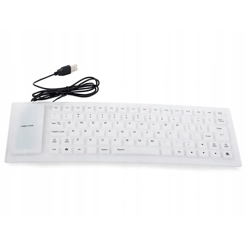 Silikónová klávesnica biela USB