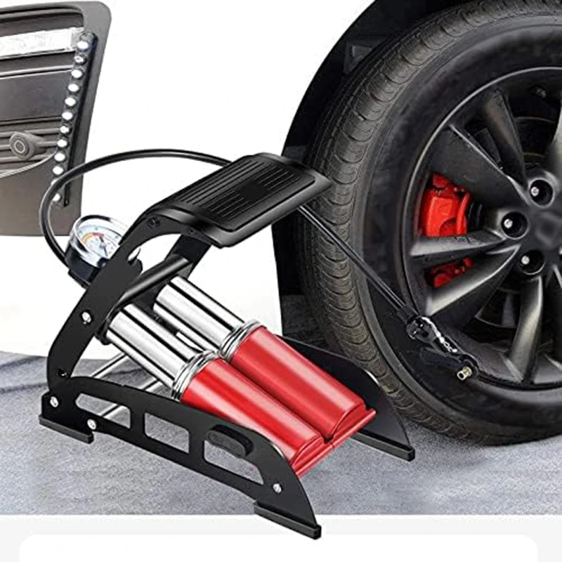 Nožná pumpa na auto/bicykel