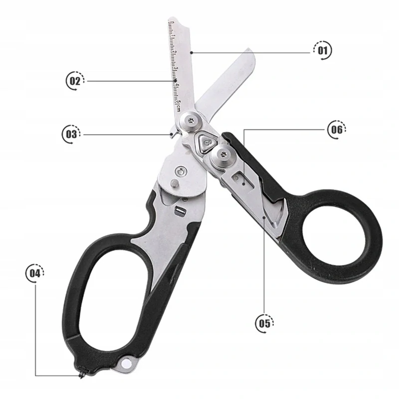 Multifunkčné záchranárske nožnice 6v1