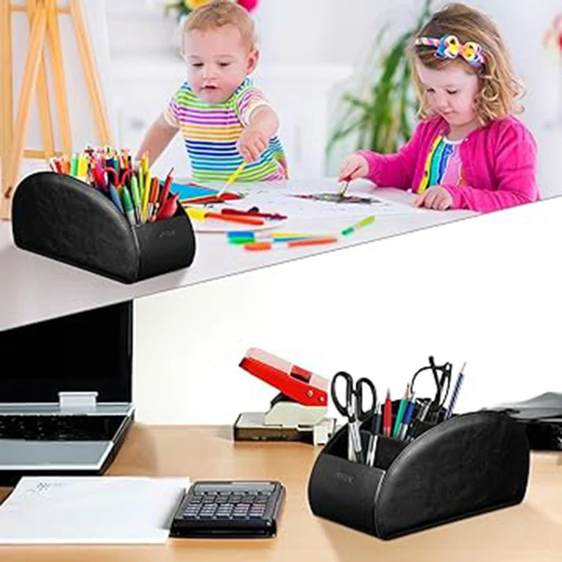 Kožený organizér na diaľkové ovládače, telefóny a doplnky