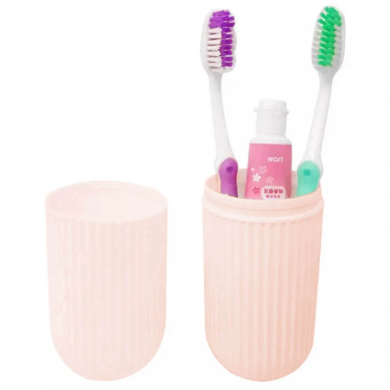 Puzdro na zubnú kefku a pastu ružové