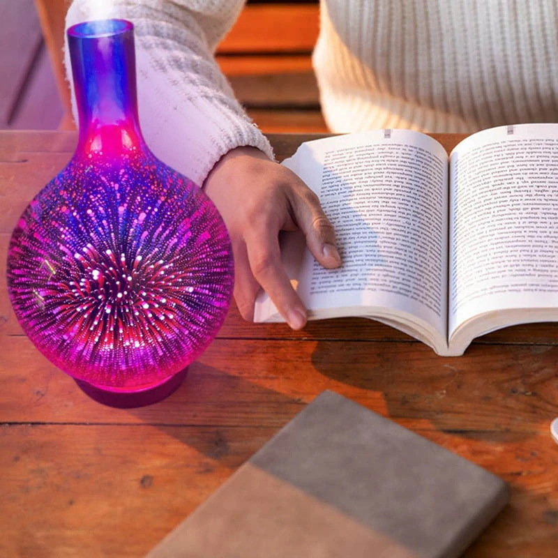 Ultrazvukový zvlhčovač vzduchu aromaterapia s LED podsvietením