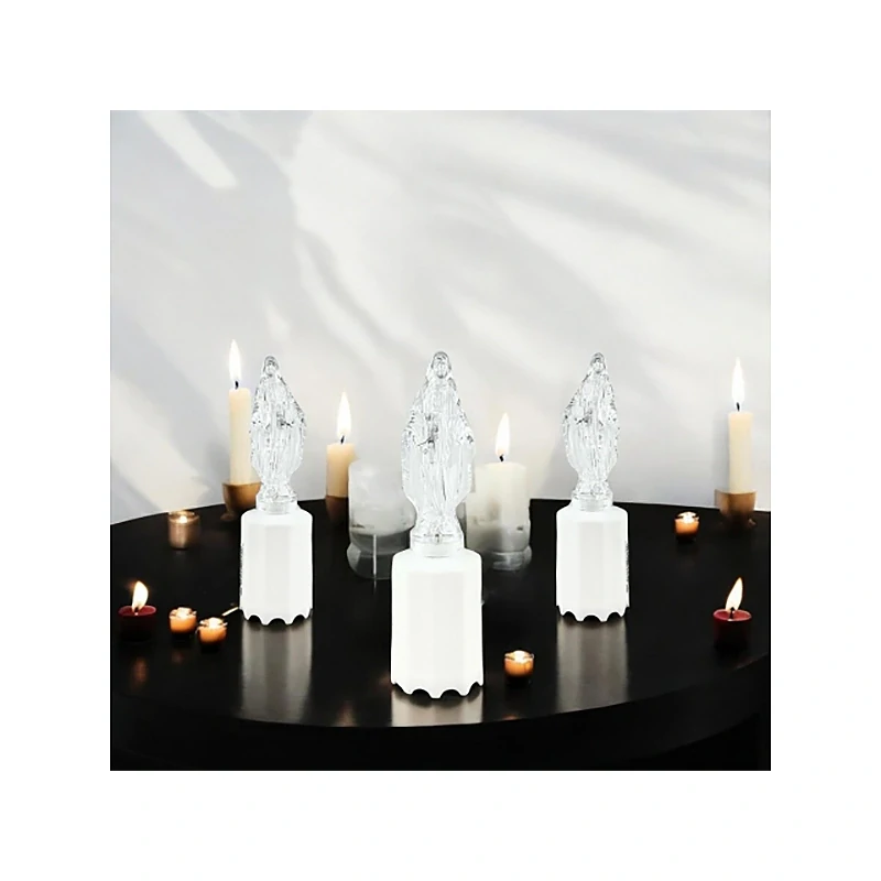 Sviečka LED na batérie 16,5 cm - modrá