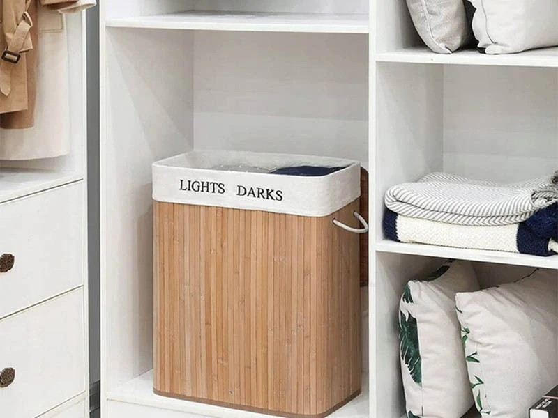 Bambusový kôš na prádlo 135L