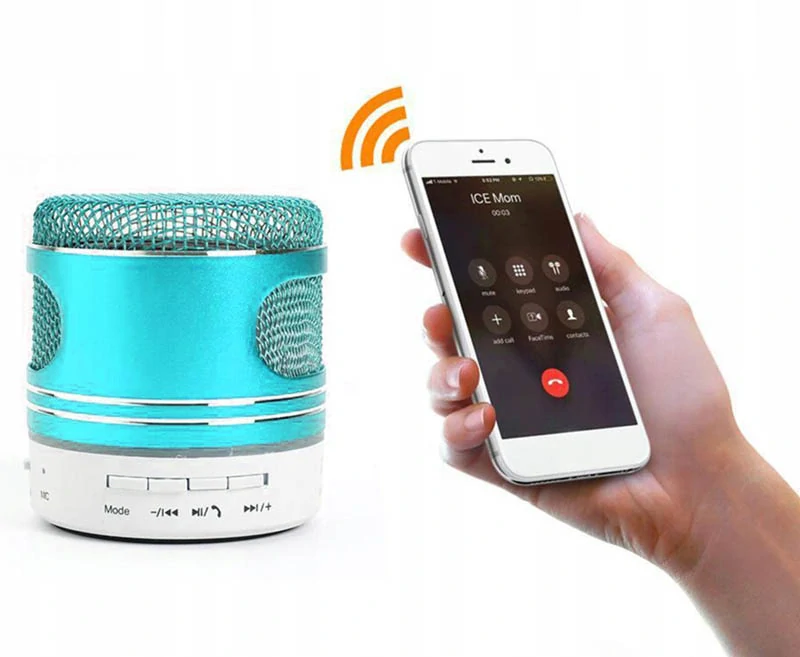 Mini reproduktor Bluetooth modrý