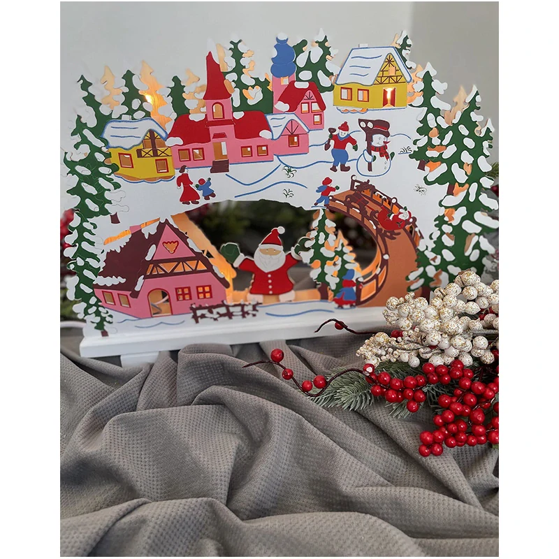 Vianočná svetelná dekorácia „Small Town“