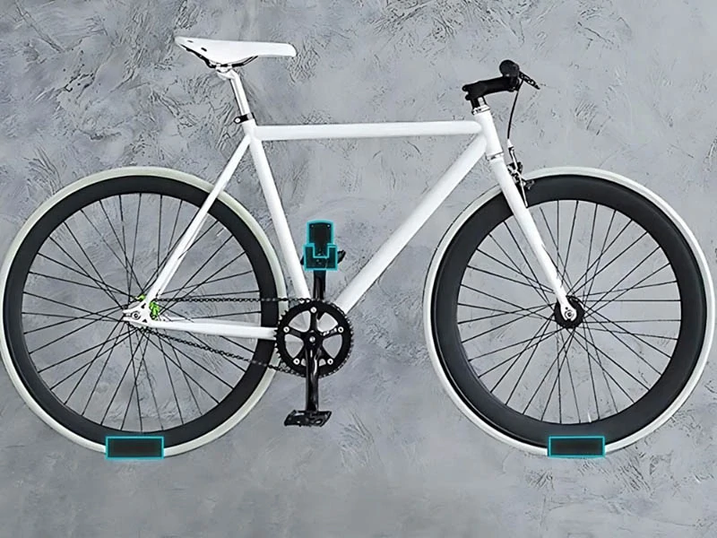 Nástenný vešiak na bicykel trojdielny do 30kg
