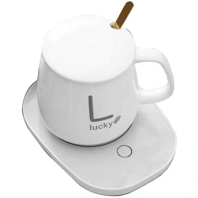 Hrnček s elektrickým ohrievačom biely