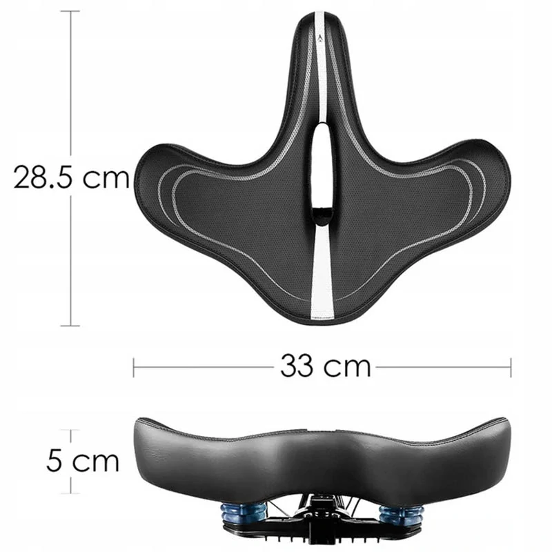 Pohodlné široké sedlo na bicykel