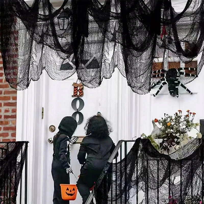 Halloweenska dekorácia Pavučina 180x75cm 2ks