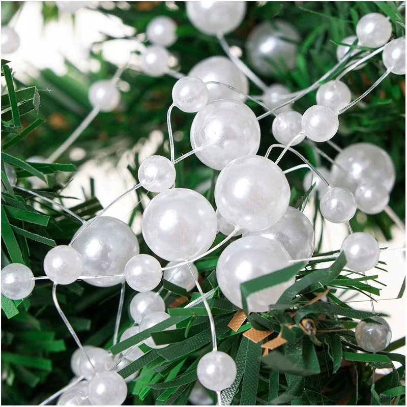 Vianočná reťaz - Perlová girlanda 5 metrov - perla 8 mm