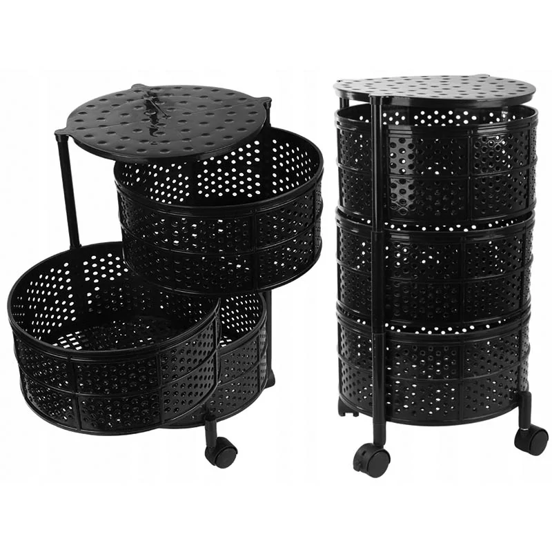 Kuchynský regál na kolieskach 3-úrovňový