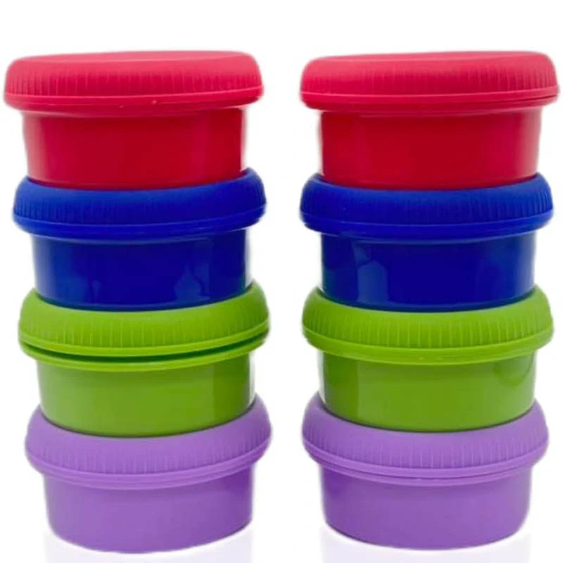 Univerzálne nádoby na potraviny s viečkami – sada 8 kusov