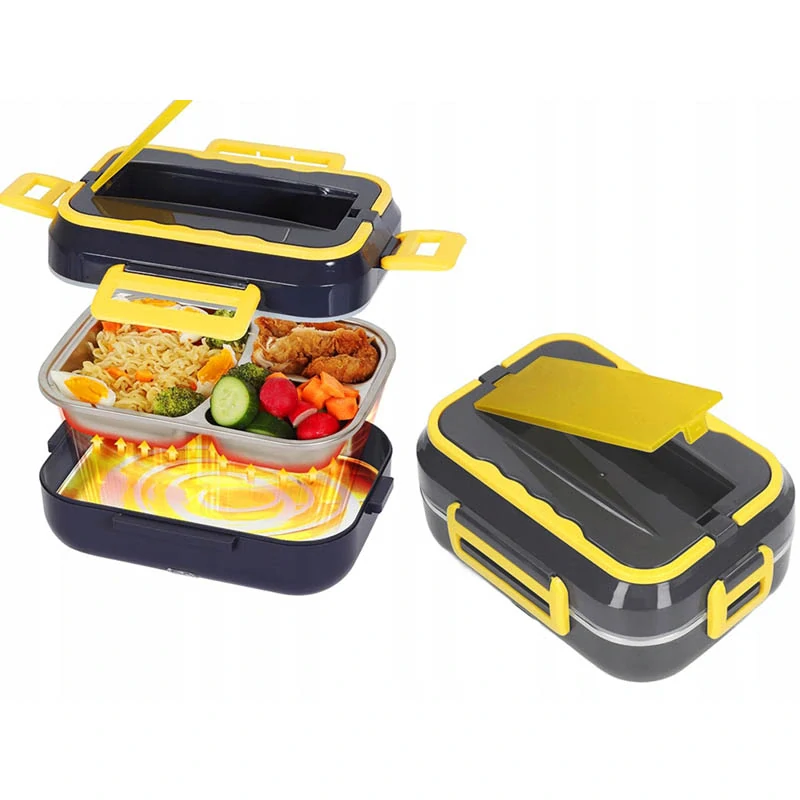 Obedár Lunchbox ohrievací 12V/220V 900ml čierny