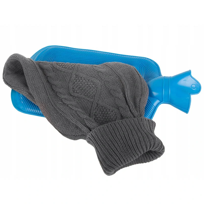 Termofor 2l - Hrejivá fľaša so svetríkom sivý